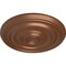 Ekena Millwork Kepler Traditional Medallion (For Canopies up to 2 5/8"), 11 7/8"OD x 1 1/4"P, Polished Copper CM12KPPOS - alternate 3
